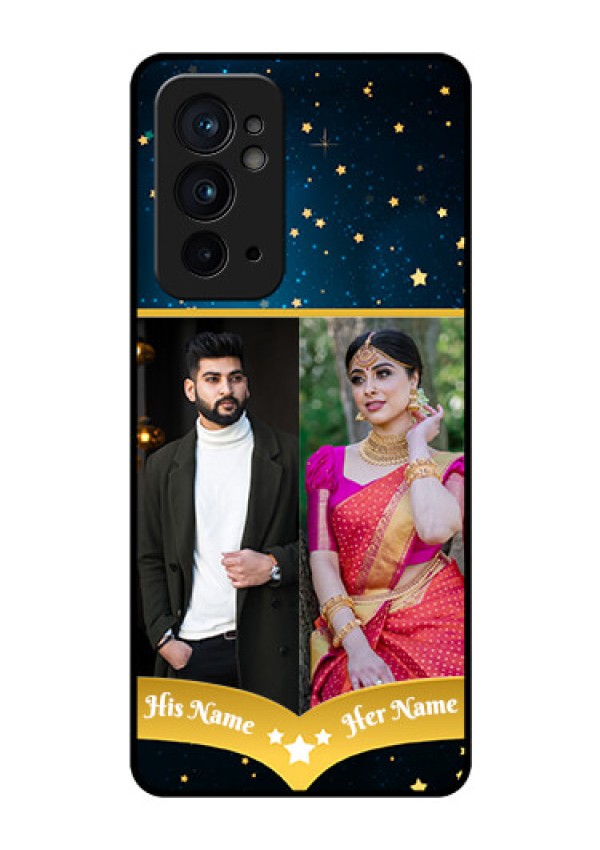 OnePlus 9RT 5G Custom Glass Phone Case - Galaxy Stars Backdrop Design