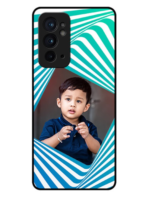 Custom OnePlus 9RT 5G Personalized Glass Phone Case - Abstract Spiral Design