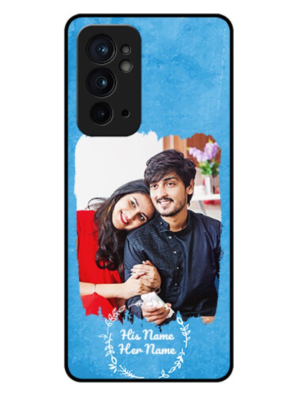 Custom OnePlus 9Rt 5G Custom Glass Phone Case - Blue Color Vintage Design