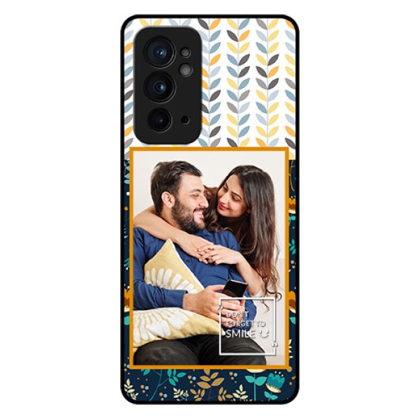 OnePlus 9RT 5G Custom Glass Mobile Case - Pattern Design