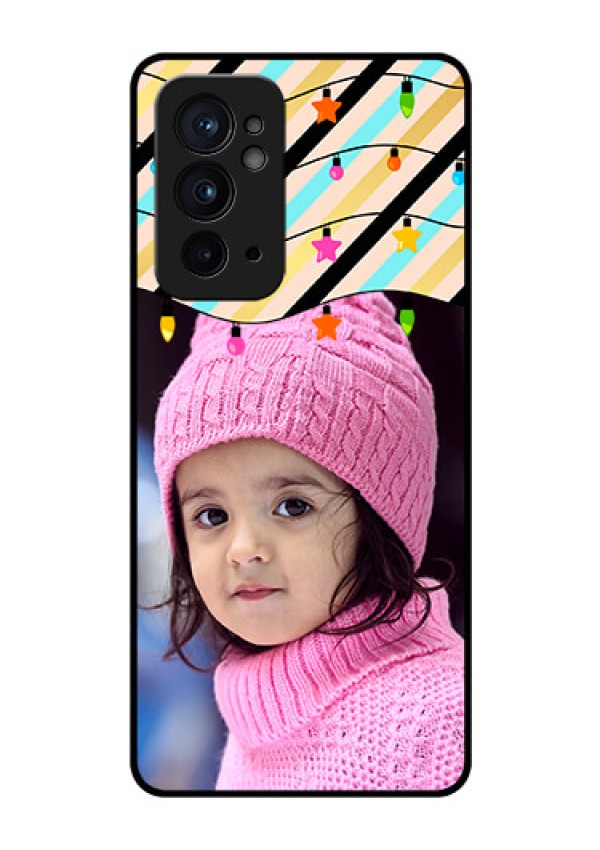 OnePlus 9RT 5G Custom Glass Mobile Case - Lights Hanging Design