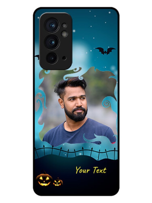 Custom OnePlus 9RT 5G Custom Glass Phone Case - Halloween frame design