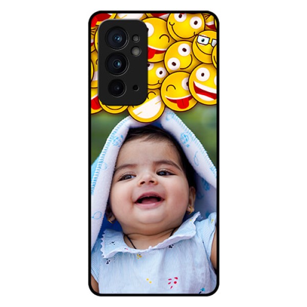 OnePlus 9RT 5G Custom Glass Mobile Case - with Smiley Emoji Design OnePlus 9RT 5G Custom Glass Mobile Case - with Smiley Emoji Design