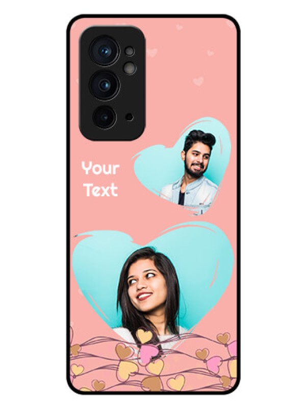 Custom OnePlus 9RT 5G Custom Glass Mobile Case - Love Doodle Design