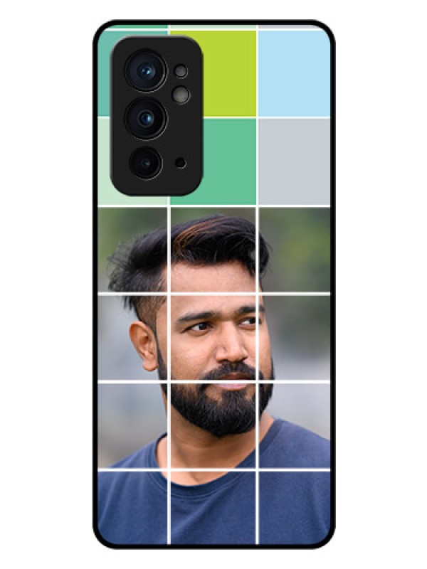 Custom OnePlus 9RT 5G Photo Printing on Glass Case - with white box pattern