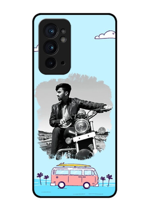 OnePlus 9RT 5G Photo Printing on Glass Case - Travel & Adventure Design