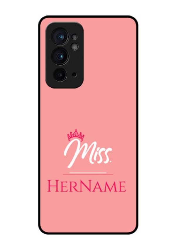 OnePlus 9RT 5G Custom Glass Phone Case Mrs with Name