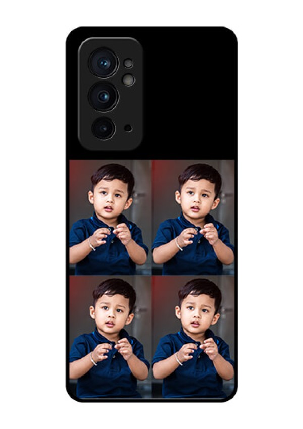 OnePlus 9RT 5G 4 Image Holder on Glass Mobile Cover