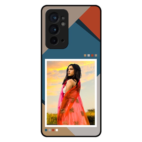 OnePlus 9RT 5G Personalized Glass Phone Case - Retro color pallet Design