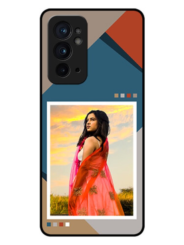Custom OnePlus 9RT 5G Personalized Glass Phone Case - Retro color pallet Design