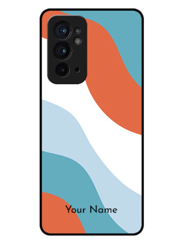 Custom OnePlus 9RT 5G Custom Glass Mobile Case - coloured Waves Design