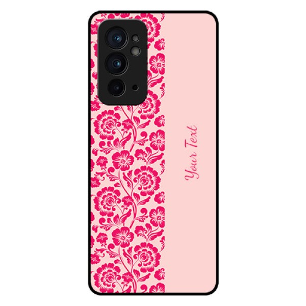 OnePlus 9RT 5G Custom Glass Phone Case - Attractive Floral Pattern Design