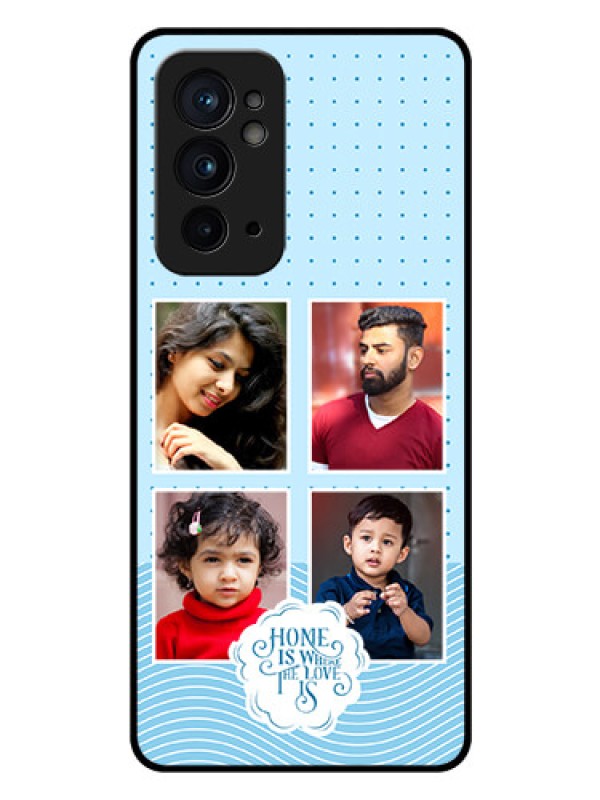 Custom OnePlus 9RT 5G Custom Glass Phone Case - Cute love quote with 4 pic upload Design