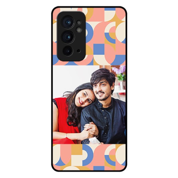 OnePlus 9RT 5G Photo Printing on Glass Case - Semi-circle Maze Pattern Design OnePlus 9RT 5G Photo Printing on Glass Case - Semi-circle Maze Pattern Design