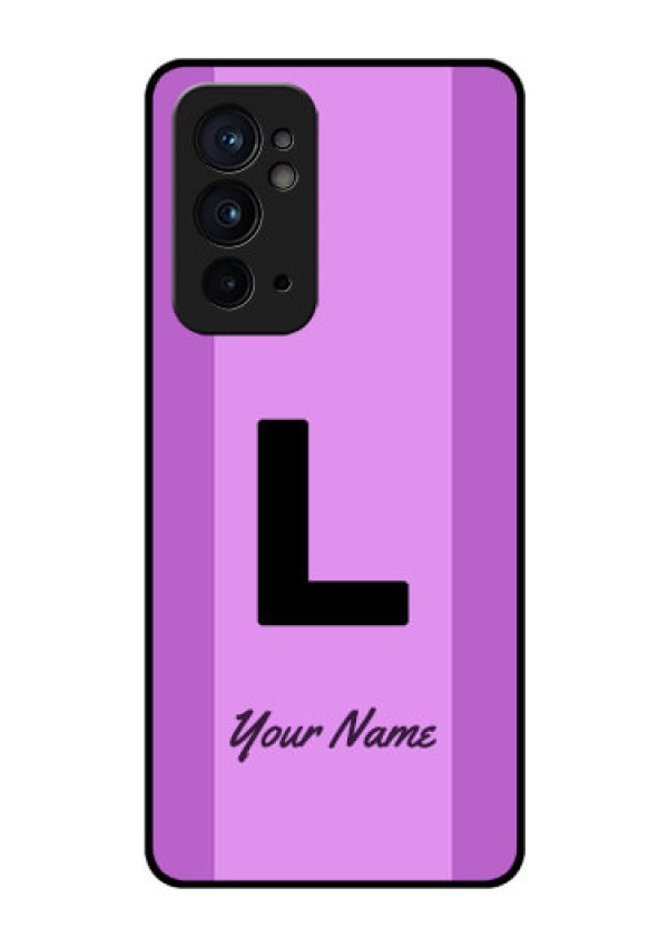 OnePlus 9RT 5G Custom Glass Phone Case - Tricolor custom text Design
