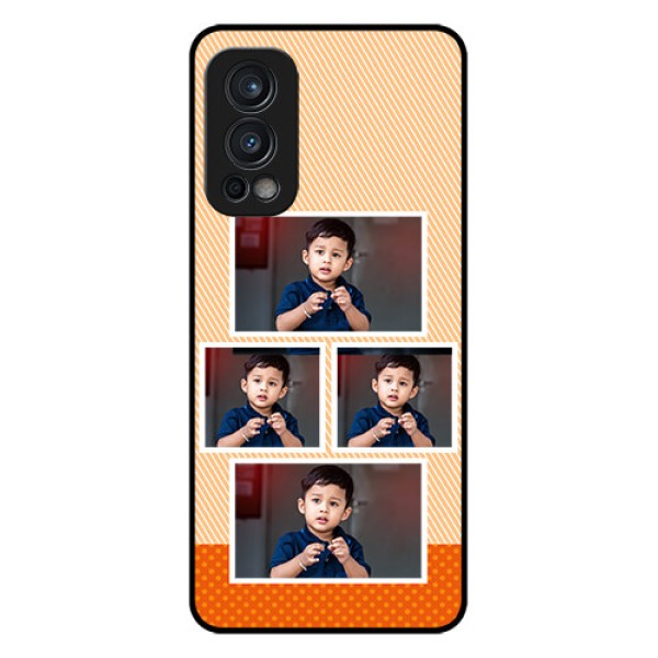 Oneplus Nord 2 5G Photo Printing on Glass Case  - Bulk Photos Upload Design