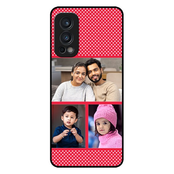 Oneplus Nord 2 5G Personalized Glass Phone Case  - Bulk Pic Upload Design