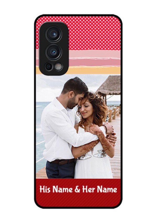 Oneplus Nord 2 5G Custom Glass Mobile Case  - Premium Case Design