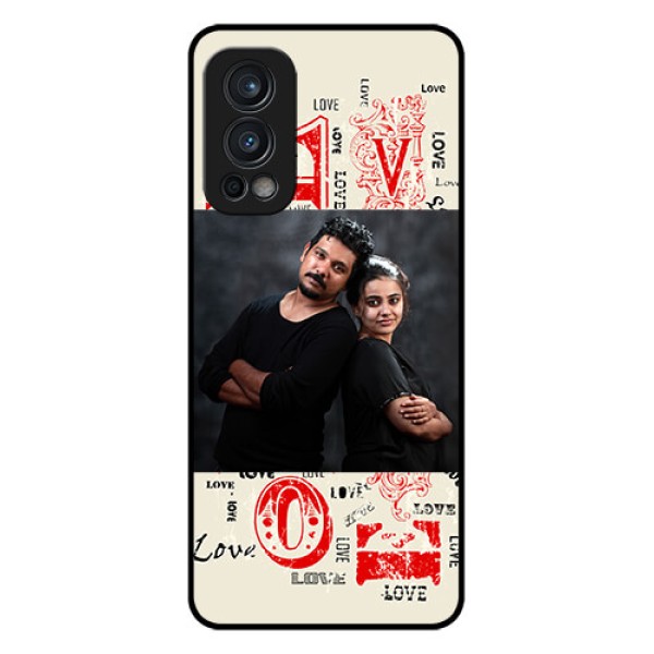 Oneplus Nord 2 5G Photo Printing on Glass Case - Trendy Love Design Case Oneplus Nord 2 5G Photo Printing on Glass Case - Trendy Love Design Case