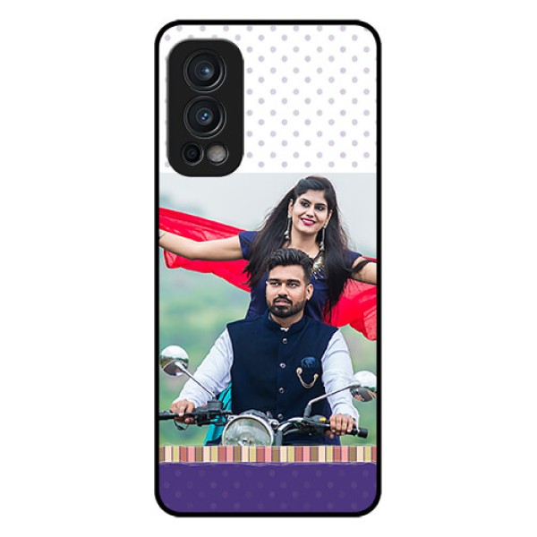 Oneplus Nord 2 5G Photo Printing on Glass Case  - Cute Family Design