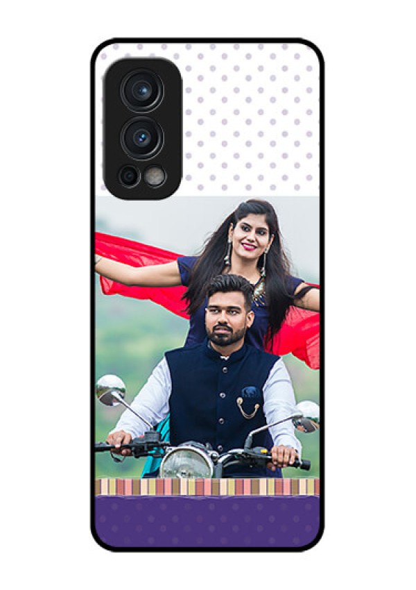 Oneplus Nord 2 5G Photo Printing on Glass Case  - Cute Family Design