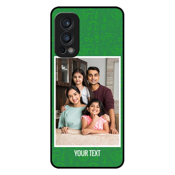 Oneplus Nord 2 5G Personalized Glass Phone Case  - Picture Upload Design