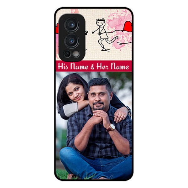 Oneplus Nord 2 5G Photo Printing on Glass Case  - You and Me Case Design