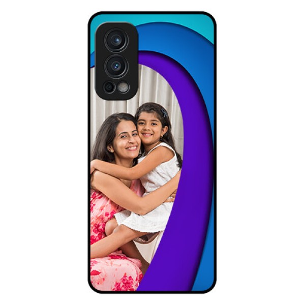 Oneplus Nord 2 5G Photo Printing on Glass Case  - Simple Pattern Design