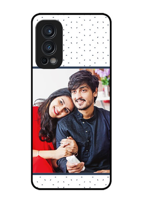 Oneplus Nord 2 5G Personalized Glass Phone Case  - Premium Dot Design