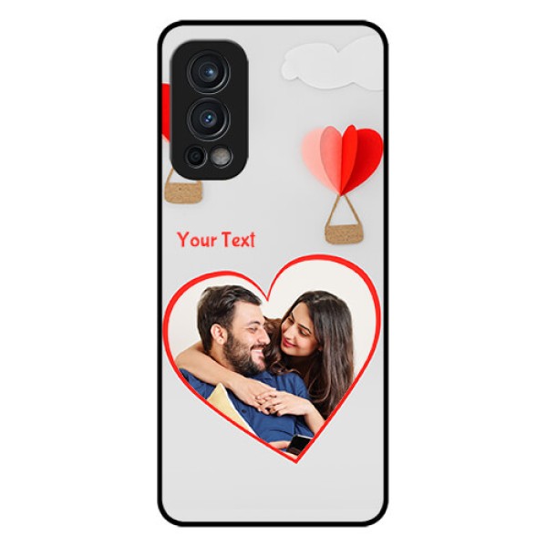 Oneplus Nord 2 5G Custom Glass Mobile Case  - Parachute Love Design
