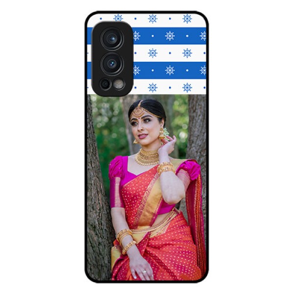 Oneplus Nord 2 5G Photo Printing on Glass Case  - Snow Pattern Design