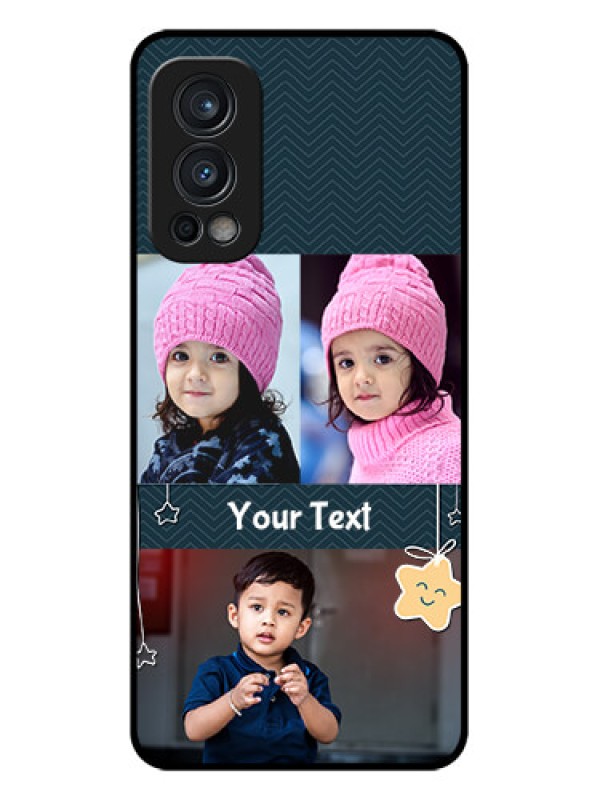 Custom Oneplus Nord 2 5G Custom Glass Mobile Case  - Hanging Stars Design