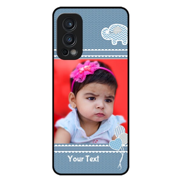 Oneplus Nord 2 5G Photo Printing on Glass Case - with Kids Pattern Design Oneplus Nord 2 5G Photo Printing on Glass Case - with Kids Pattern Design
