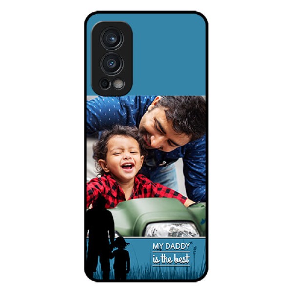 Oneplus Nord 2 5G Custom Glass Mobile Case  - Best dad design 