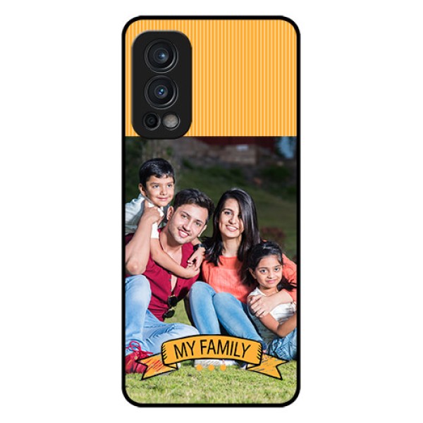 Oneplus Nord 2 5G Custom Glass Phone Case  - My Family Design