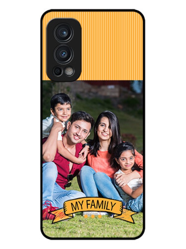 Custom Oneplus Nord 2 5G Custom Glass Phone Case  - My Family Design