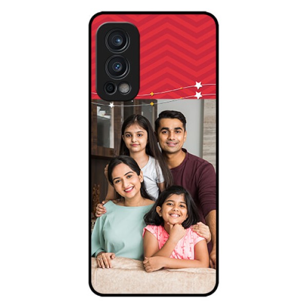 Oneplus Nord 2 5G Personalized Glass Phone Case  - Happy Family Design