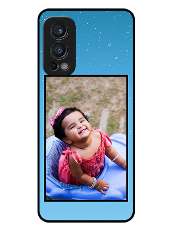 Custom Oneplus Nord 2 5G Custom Glass Mobile Case  - Wave Pattern Colorful Design