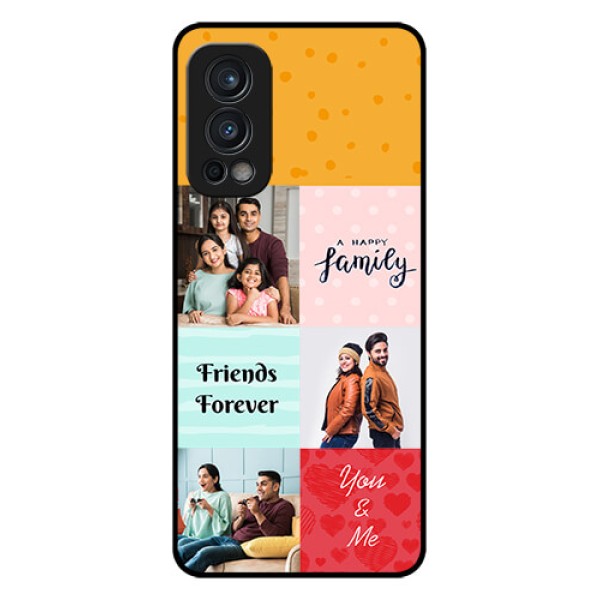 Oneplus Nord 2 5G Personalized Glass Phone Case  - Images with Quotes Design