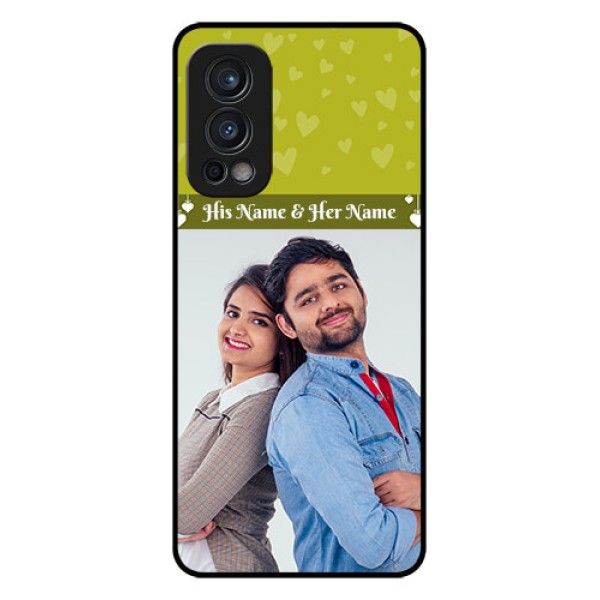 Oneplus Nord 2 5G Custom Glass Phone Case  - You & Me Heart Design