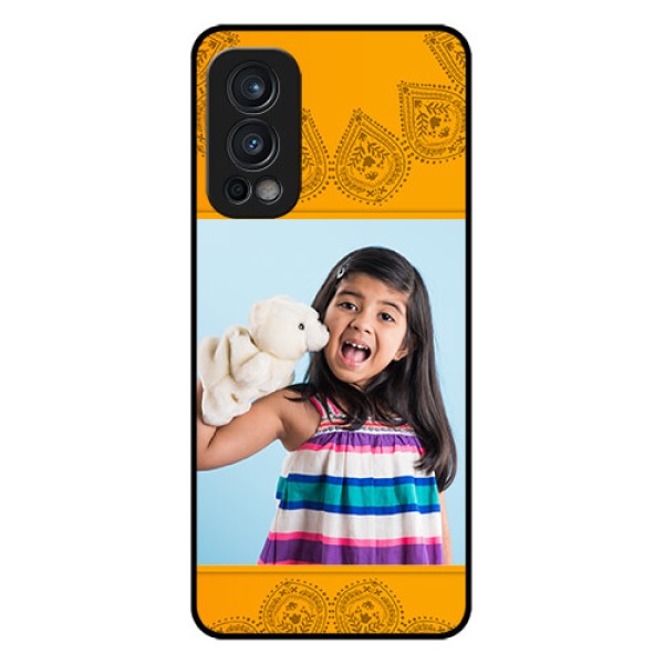 Oneplus Nord 2 5G Personalized Glass Phone Case  - Photo Wedding Design 