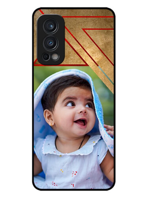 Custom Oneplus Nord 2 5G Personalized Glass Phone Case  - Gradient Abstract Texture Design