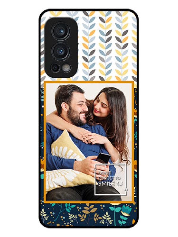 Custom Oneplus Nord 2 5G Custom Glass Mobile Case  - Pattern Design