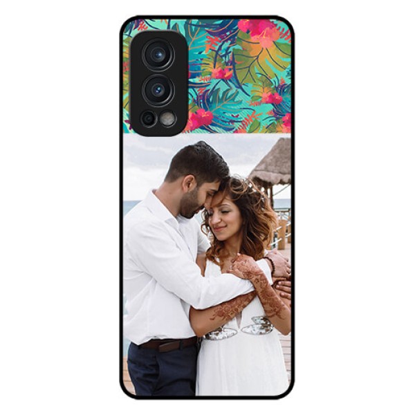 Oneplus Nord 2 5G Photo Printing on Glass Case - Watercolor Floral Design Oneplus Nord 2 5G Photo Printing on Glass Case - Watercolor Floral Design