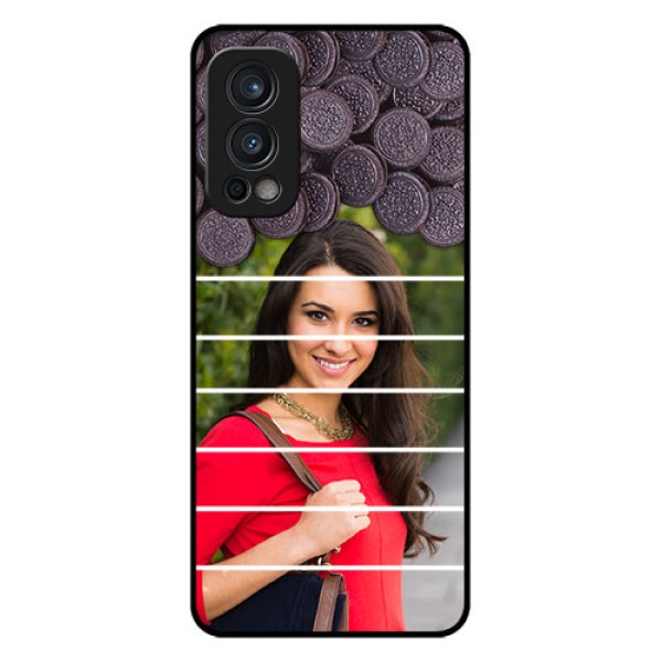 Oneplus Nord 2 5G Custom Glass Phone Case  - with Oreo Biscuit Design