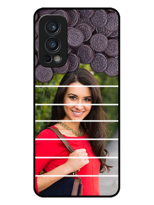 Custom Oneplus Nord 2 5G Custom Glass Phone Case  - with Oreo Biscuit Design