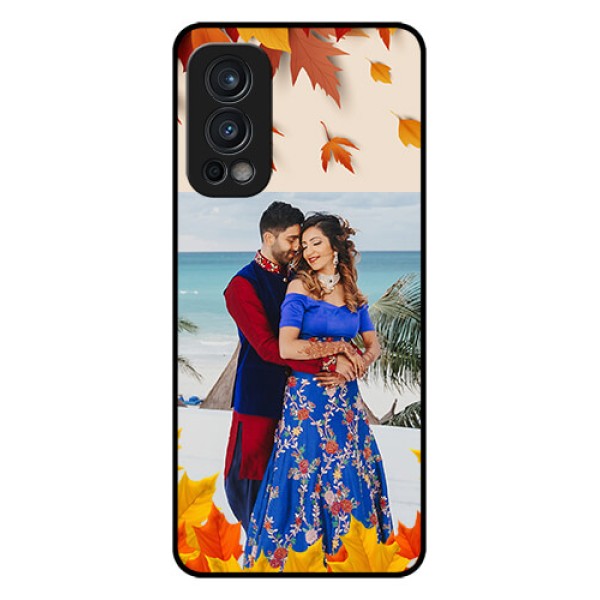 Oneplus Nord 2 5G Photo Printing on Glass Case - Autumn Maple Leaves Design Oneplus Nord 2 5G Photo Printing on Glass Case - Autumn Maple Leaves Design