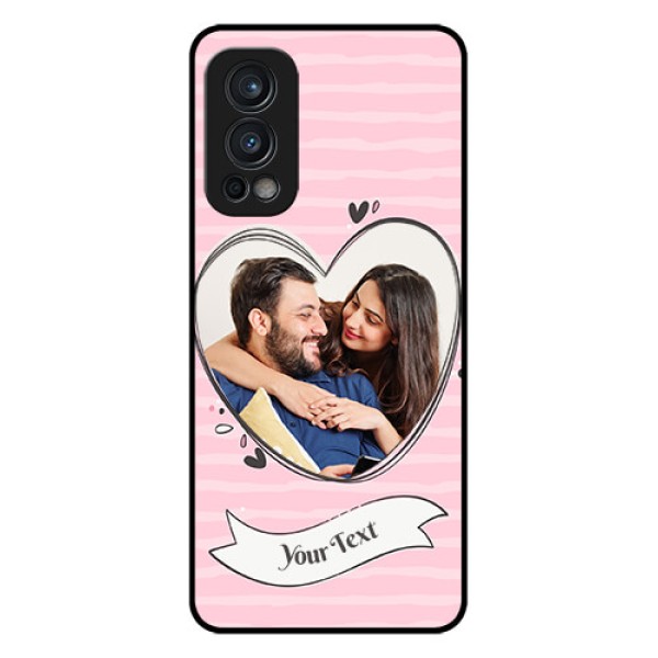 Oneplus Nord 2 5G Custom Glass Phone Case  - Vintage Heart Design