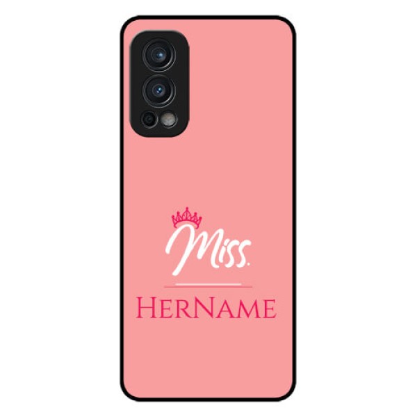 Oneplus Nord 2 5G Custom Glass Phone Case Mrs with Name