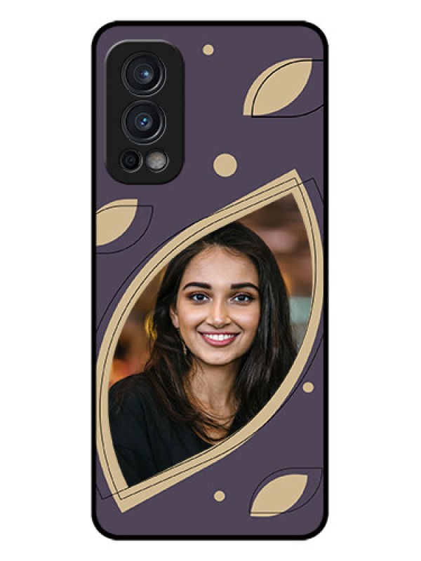 Custom Nord 2 5G Custom Glass Mobile Case - Falling Leaf Design